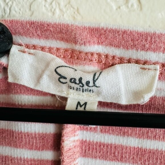 Easel Pink Striped Long Sleeve Top - Picture 5 of 7